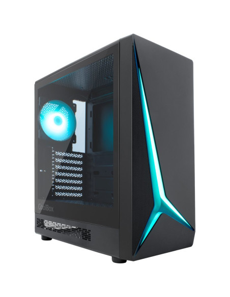 Caja COOLBOX COO-CHA-GA450B-0 - Caja pc coolbox gaming atx ga450 starlight black argb usb-c 1 vent.