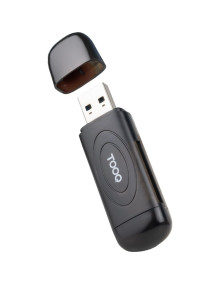Accesorio TOOQ TQR-3002B - Lector tarjetas usb-a 3.0, sd/tf, negro