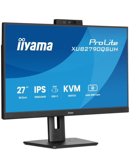 Monitor IIYAMA XUB2790QSUH-B2 - Iiyama prolite xub2790qsuh-b2 monitor led 27" 2560 x 1440 qhd @ 100 hz ips 250 cd/m² altavo