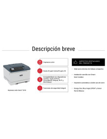 Impresora C310V_DNI XEROX - STRONGXerox Xerox C310 A4 33 ppm Impresora inalámbrica a doble cara PS3 PCL5e/