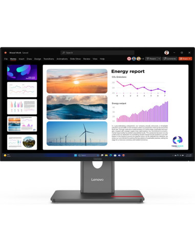 Monitor LENOVO 64B2GAT1EU - Monitor lenovo thinkvision p24q-40 led display (23.8") 2560 x 1440 pixeles quad hd lcd negro