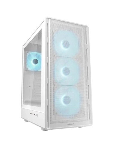 Caja COUGAR 382GA50.0004 - Caja pc cougar midi-tower airface pure pro, argb, blanco 382ga50.0004