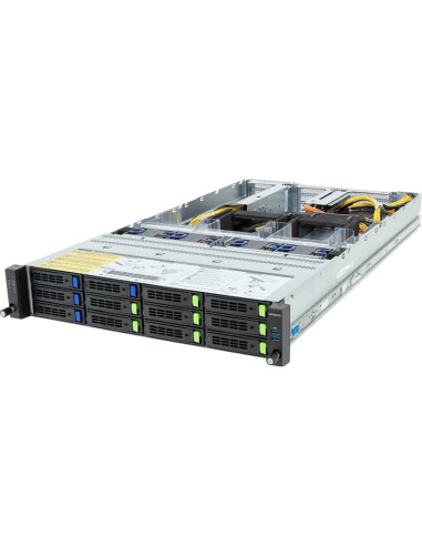 Servidor GIGA COMPUTING 6NR283ZF0DR000ACL1 - Gigabyte r283-zf0-aal1 2u amd 9005 9004 12x3.5" 2.5" 2x2700w