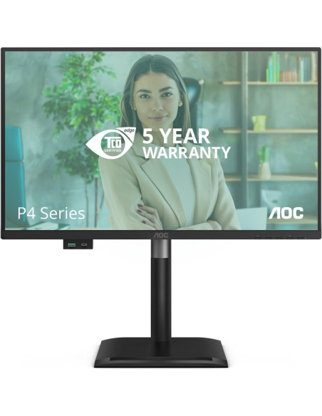 Monitor aoc 24p4u 23.8" 1920 x 1080 pixeles full hd negro