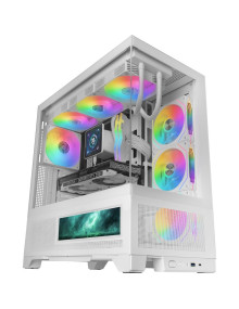 Caja MARS GAMING MCLCDXW - Caja semitorre atx mc-lcdx blanco mars gaming