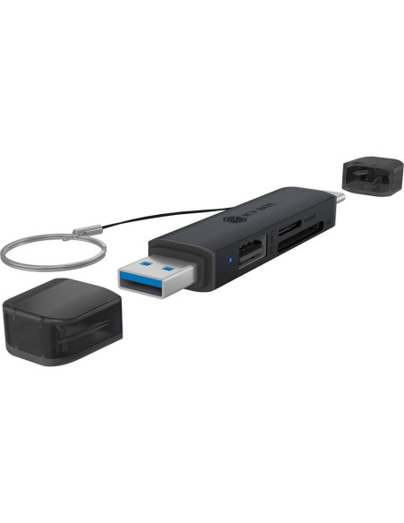 Accesorio ICY BOX ICYBO-61179 - Icy box ib-cr203-cu3, lector de tarjetas negro 61179