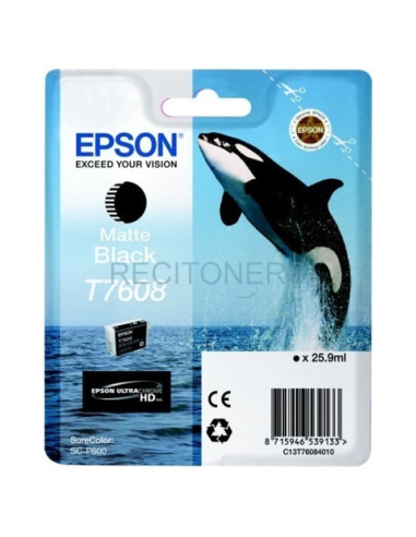 Cartucho de tinta C13T76084010 EPSON - EPSON SURECOLOR SC-P600 Cartucho negro mate