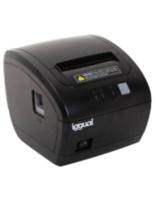 Impresora de tickets IGG319109 IGGUAL - 203 x 203 dpi, 230 mm/s, 1D/2D, ESC / POS, Flash 256 Kb, USB, RJ11, DC 24V / 2