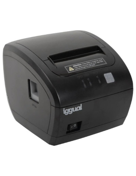 Impresora de tickets IGG319178 IGGUAL - 203 x 203 dpi, 260 mm/s, 1D/2D, ESC / POS, Flash 256 Kb, USB, RJ-45, RS-232, RJ-