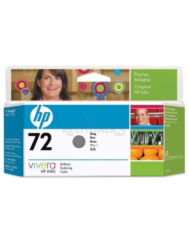 Consumible Gran Formato C9374A HP - HP CARTUCHO GF GRIS Nº72 130ML DESIGNJET T/610/770/1100