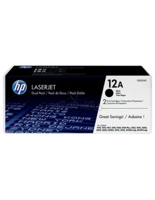 Toner Q2612AD HP - HP TONER NEGRO 2.000 PAG. PACK 2