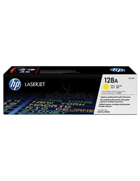 Toner CE322A HP - HP TONER AMARILLO 128A 1,3K LASERJET PRO/SERIE CM1415 CP/1525N/1520/CM1415FNW