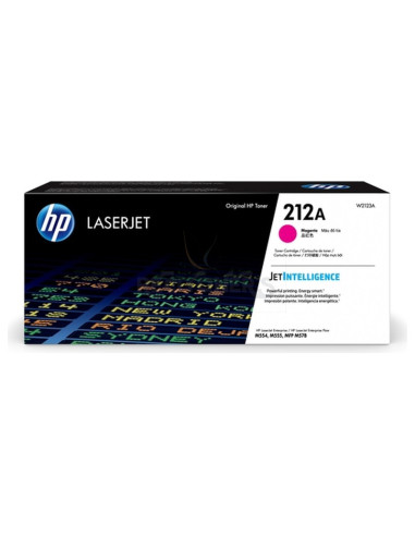 Toner W2123A HP - HP TONER MAGENTA LASERJET ENTERPRISE M554, M555, M578 -212A