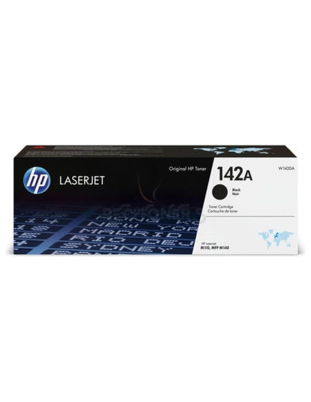 Toner W1420A HP - HP TONER 142A NEGRO W1420A - LASERJET M110WE, MFP M140WE, M110W, MFP M140W