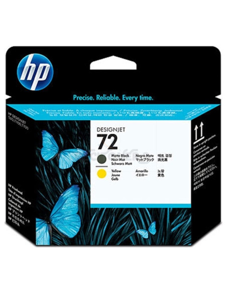 Cartucho de tinta C9384A HP - HP CABEZAL NEGRO MATE Y AMARILLO DESIGNJET T610/1100 - Nº72