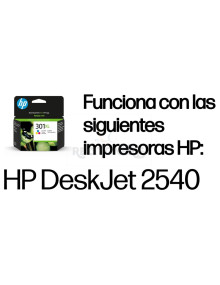 Cartucho de tinta CH564EE HP - HP Cartucho de tinta original 301XL de alta capacidad Tri-color Amarillo