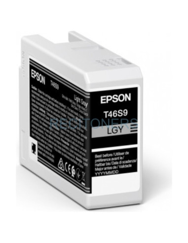 Cartucho de tinta C13T46S900 EPSON - EPSON Singlepack Light Gray T46S9 UltraChrome Pro 10 ink 25ml SC-P700