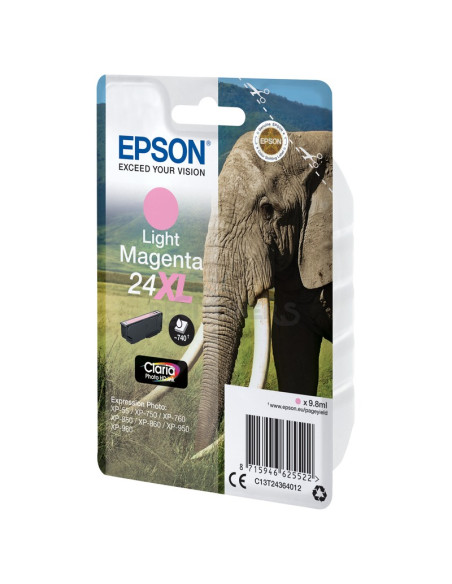 Cartucho de tinta T2981 EPSON - Epson Elephant Cartucho 24XL magenta claro (etiqueta RF)