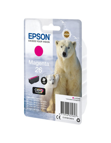 Cartucho de tinta C13T26134012 EPSON - Epson Polar bear Cartucho 26 magenta