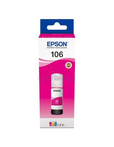 Cartucho de tinta C13T00R340 EPSON - EPSON TINTA BOTE MAGENTA ECO TANK ET-7700, 7750 - Nº 106