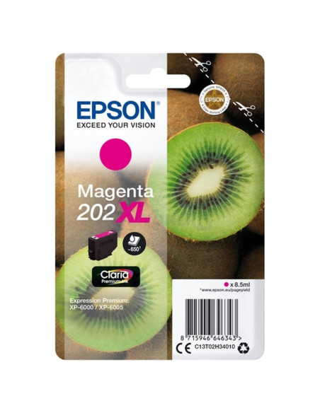 Toner C13T02H34010 EPSON - EPSON SINGLEPACK MAGENTA 202XL CLARIA PREMIUM INK WORKFORCE SX