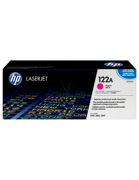 Toner Q3963A HP - HP 122A Magenta Original LaserJet Toner Cartridge cartucho de tóner 1 pieza(s)