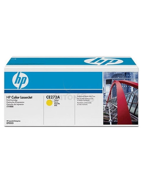 Toner CE272A HP - HP Laserjet CP 5525/Enterprise M750n Toner Amarillo 650A