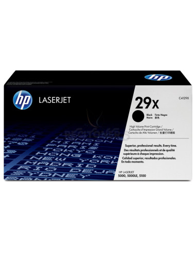 Toner C4129X HP - HP 29X High Yield Black Original LaserJet Toner Cartridge cartucho de tóner 1 pieza(s) Negro