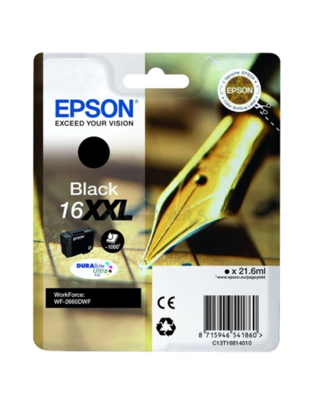 Cartucho de tinta C13T16814012 EPSON - EPSON CARTUCHO NEGRO 16XXL WORKFORCE 2660DWF
