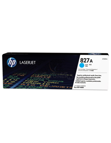 Toner CF301A HP - HP LaserJet MFP M880 nº827A Toner Cian 32.000 paginas