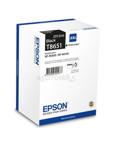Cartucho de tinta C13T865140 EPSON - Epson Cartucho T8651 negro XXL