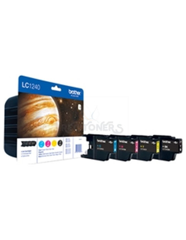 Cartucho de tinta LC1240VALBP BROTHER - BROTHER CARTUCHO NEGRO/TRICOLOR 600 PAG. MFC-/J6510DW/J6710DW/J6910DW/J5910DW