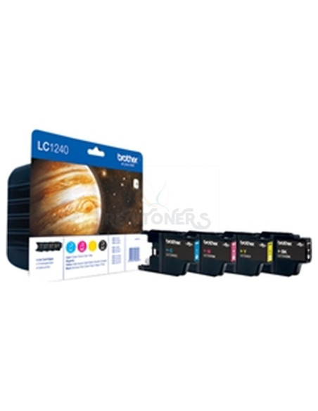 Cartucho de tinta LC1240VALBP BROTHER - BROTHER CARTUCHO NEGRO/TRICOLOR 600 PAG. MFC-/J6510DW/J6710DW/J6910DW/J5910DW