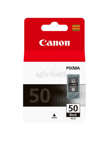 Cartucho de tinta 0616B001 CANON - CANON CARTUCHO NEGRO PG50 MX/300 IP/1200/1300/1600/2200 MP/150/160/170/450/460 JX/200/500