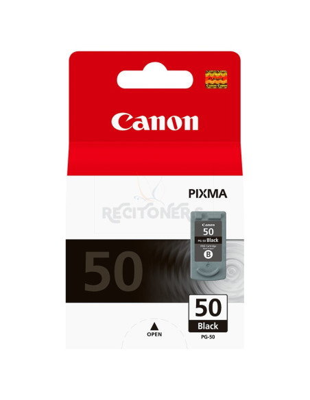 Cartucho de tinta 0616B001 CANON - CANON CARTUCHO NEGRO PG50 MX/300 IP/1200/1300/1600/2200 MP/150/160/170/450/460 JX/200/500