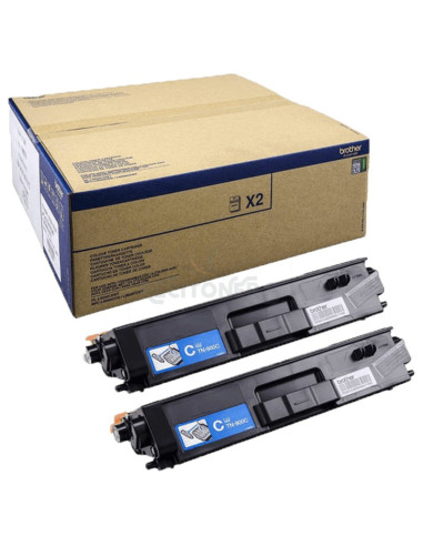 Toner TN900CTWIN BROTHER - Brother TN-900CTWIN cartucho de tóner 2 pieza(s) Original Cian