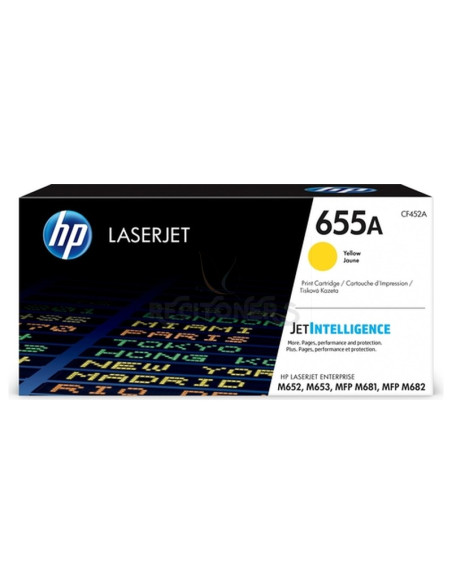 Toner CF452A HP - HP LASERJET ENTERPRISE M652 TONER AMARILLO 655A CF452A 10.500 PAGINAS