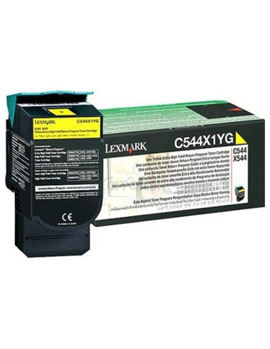 Toner 0C544X1YG LEXMARK - LEXMARK C544/X544 Toner Amarillo Extra Alto Rendimiento Retornable