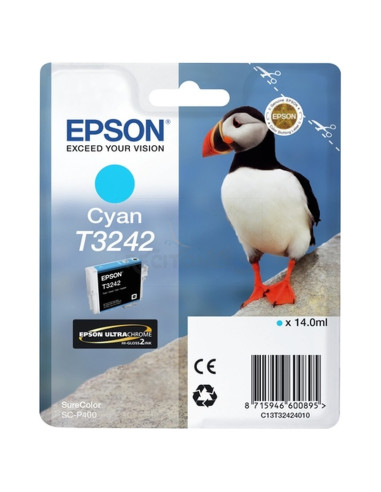 Cartucho de tinta C13T32424010 EPSON - EPSON SURECOLOR SC-P400 CARTUCHO CIAN