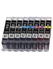 Cartucho de tinta 6384B010 CANON - Canon PIXMA PRO-100 Cartuchos Pack 8 colores CLI-42