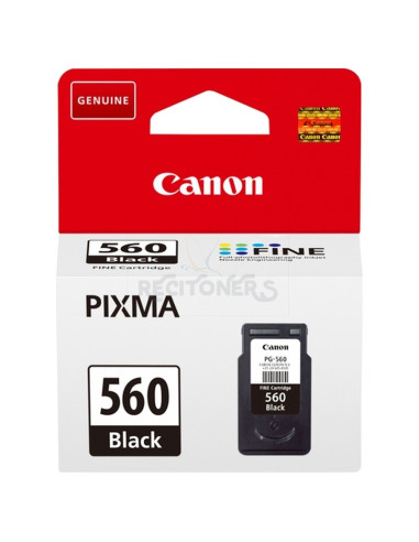 Cartucho de tinta 3713C001 CANON - Canon Cartuchos PG-560 negro PIXMA TS5300 SERIES, TS5351, TS5350, TS5320, TS535 SERIES