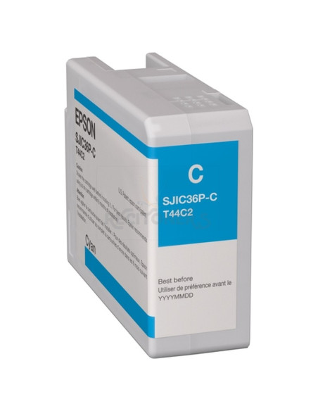 Cartucho de tinta C13T44C240 EPSON - EPSON TINTA CIAN CW-C6000AE, C6000PE, C6500AE, C6500PE