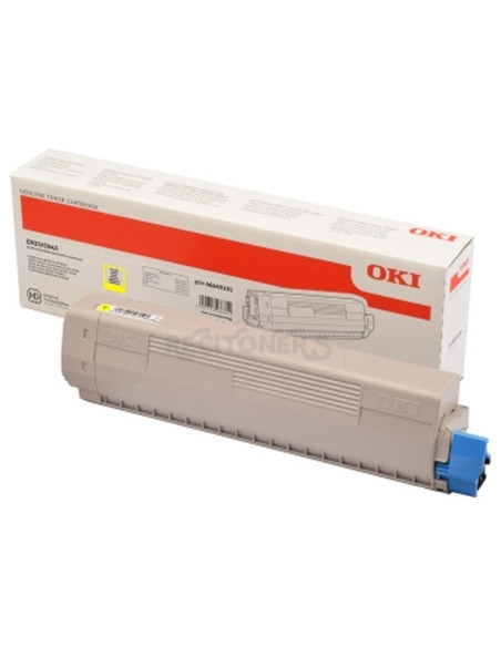 Toner OKISU-46443117 OKI - OKI Toner ES8431/ES8441/ES8433 - 10.000 páginas Amarillo