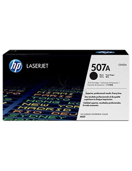 Toner CE400A HP - HP LASERJET ENTERPRISE 500 COLOR PRINTER M 551 N DN XH 575 DN F /FLOW MFP M 575 C - 507A