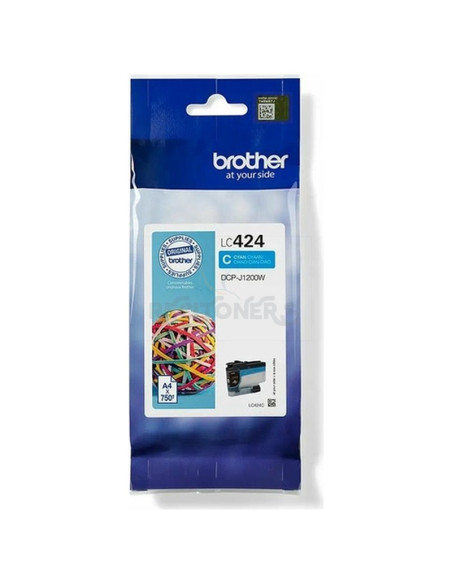Cartucho de tinta LC424C BROTHER - BROTHER tinta cian para DCPJ1200W LC424C