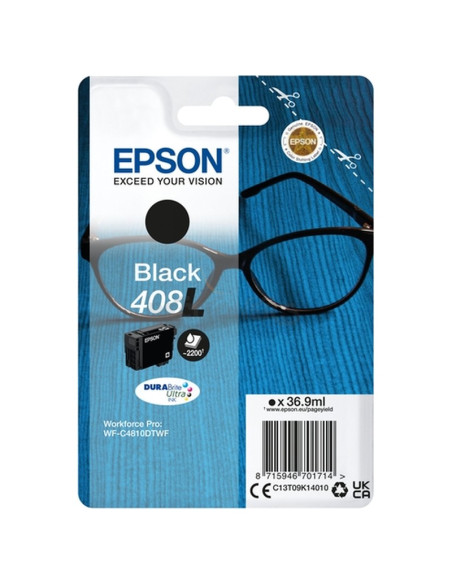 Cartucho de tinta C13T09K14010 EPSON - EPSON tinta Negro Singlepack 408L DURABrite Ultra Ink
