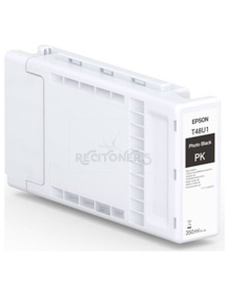Cartucho de tinta C13T48U100 EPSON - EPSON Tinta GF Singlepack UltraChrome Pro 6 Photo Black T48U1 (350ml) para SC-P8500