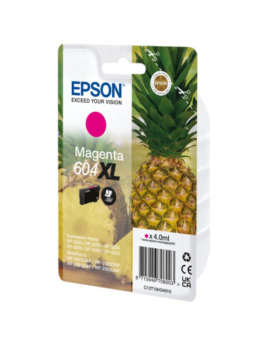 Cartucho de tinta C13T10H34020 EPSON - EPSON Tinta magenta 604XL Piña