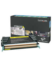 OFERTA Toner C736H1YG LEXMARK - LEXMARK C-736, X-736/738 Toner Amarillo Alto rendimiento Retornable
