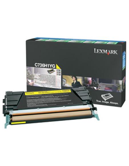 OFERTA Toner C736H1YG LEXMARK - LEXMARK C-736, X-736/738 Toner Amarillo Alto rendimiento Retornable